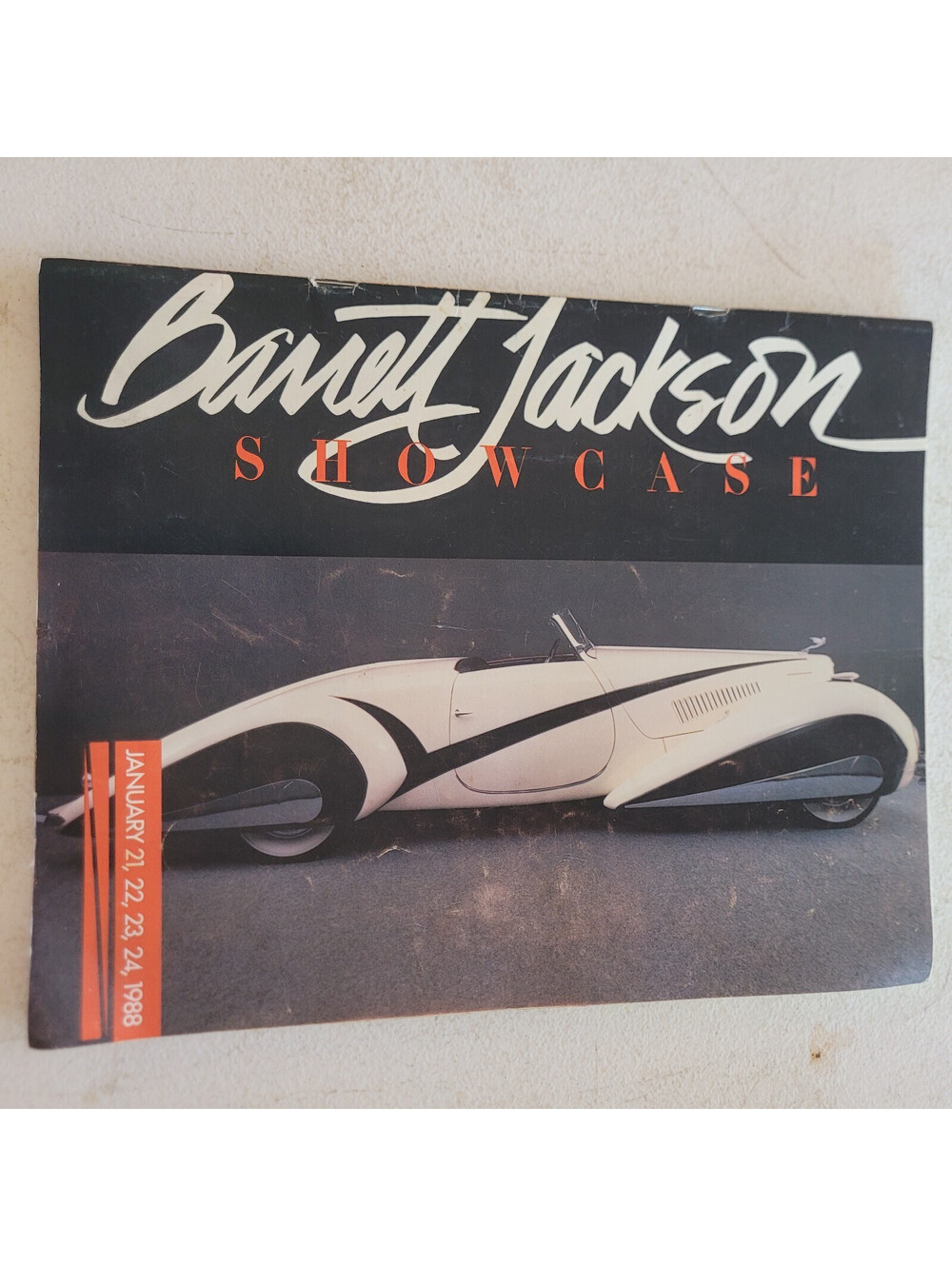 1988 Barrett Jackson Showcase Auction Catalog Vintage Classic Car Program